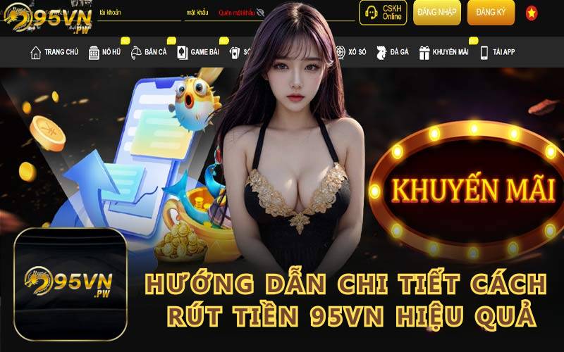 Hướng dẫn chi tiết cách rút tiền 95VN hiệu quả